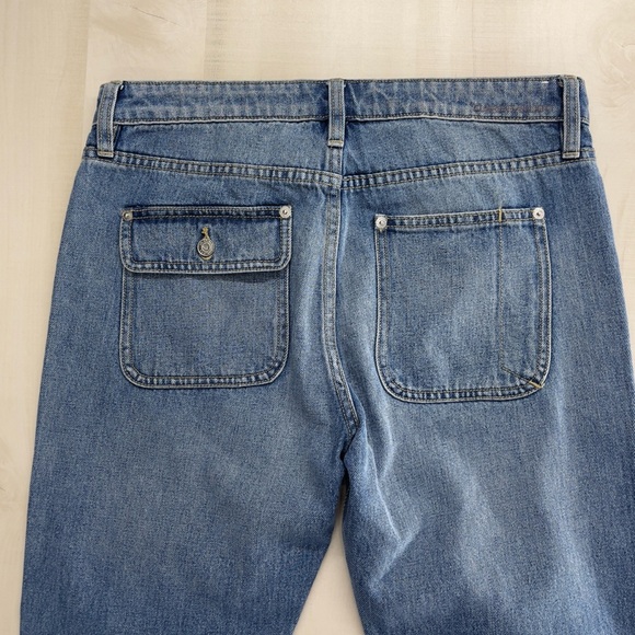 CURRENT/ELLIOT Anthropologie the cropped boot ankle blue jeans denim cotton 28 - Picture 7 of 8
